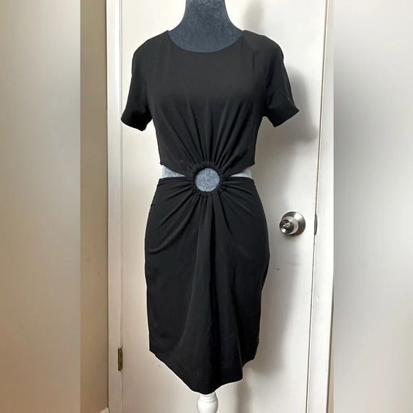 & OTHER STORIES Cutout Buckle Dress Black Size 6 (Small) - Picture 1 of 8